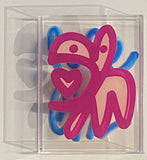 Plastics - Pink Blancmange Mini Bunny in a box