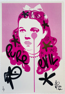 Handfinished ACBF print 2023 - Judy Garland - friend of Dorothy