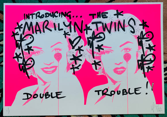 Handfinished ACBF print 2023 - Double Marilyn - Marilyn Twins