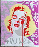 Glitch Marilyn - 100 actress project handfinished