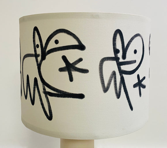 Pure Evil Bunny Black Krink Lampshade