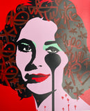 Handfinished Liz Taylor Classic - can you see the blood in the streets