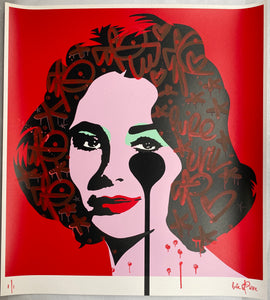 Handfinished Liz Taylor Classic - can you see the blood in the streets