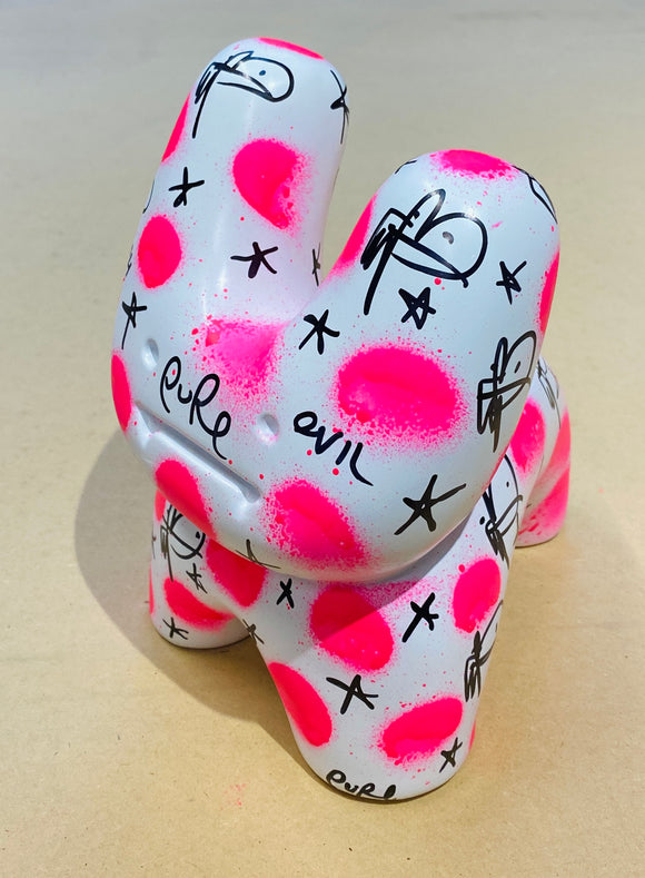 HANDFINISHED BIG BUNNY - I’m dotty for spotty
