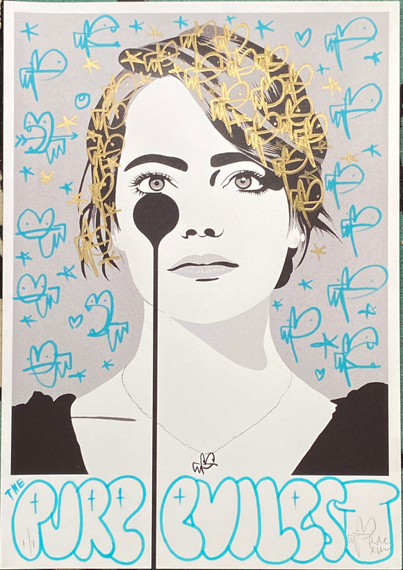 Handfinished ACBF print 2023 - Emma Stone - Evilest