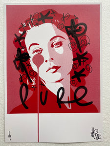 Handfinished ACBF print 2023 - Vivien Leigh - what does the tear mean ?