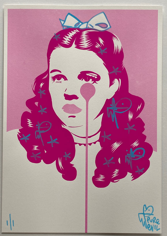 Handfinished ACBF print 2023 - Judy Garland - fancy bow