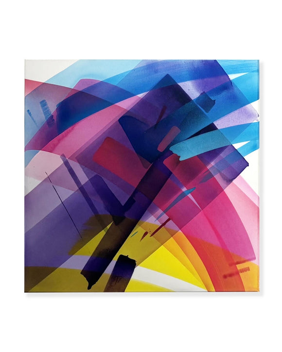 Mad C - 11022D7-09:53 - Acrylic & Watercolour on Canvas - 1/1 Original