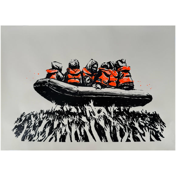 Banksy - Migrant Boat- Unsigned Screen Print