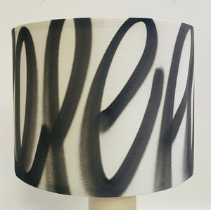Pure Evil Black Spray Paint Tags Lampshade