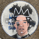 J.M.B. on M.T.A. - Jean Michel Basquiat on M.T.A. New York City Subway sign