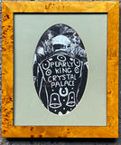 Pearly King, Crystal Palace - Framed in vintage 1920’s walnut frame
