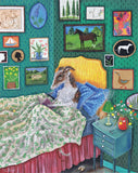 Emily C Woodard - 'Please Don't Let The Dog In The Bed' - Limited Edition Print