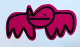 Perspex Bunny Throwie - Pink Handcut Acrylic Pure Evil Bunny Tag - Granada