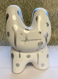 HANDFINISHED BIG BUNNY - Silver KRINK dripdots sculpture