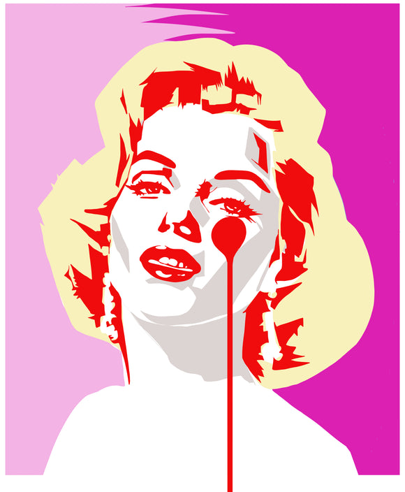 Glitch Marilyn - 100 actresses project