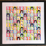 Pure Evil - 200 Tiny Eyes - Hand Finished Blotter Art Print