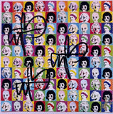 Pure Evil - Two Hundred Tiny Eyes - Blotter Art Print Hand Finished