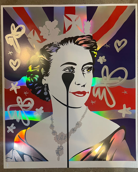 Hand finished Platinum Queen - Bunnies with heart! – pure evil gallery