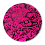 The Cameron Twins - Battle of Playthings Circle 3 - Black/Pink - Original Silkscreen on Wood