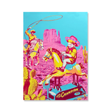 The Cameron Twins - Ride the Champion - Original Hand-painted Silkscreen - Framed