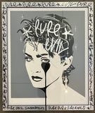 Madonna Lucky Star - tagged frame with silver edges - I love acid