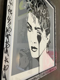 Madonna Lucky Star - tagged frame with silver edges - I love acid