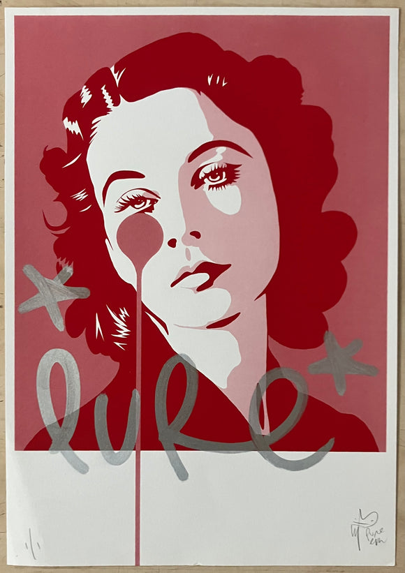Handfinished ACBF print 2023 - Vivien Leigh - cry me a river