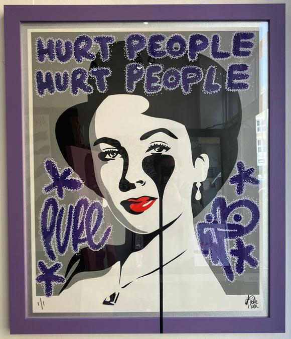 Hurt people, Hurt people = Liz loves Rich in custom frame