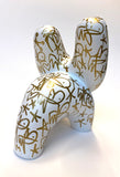 HANDFINISHED BIG BUNNY - golden boy