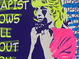 Handfinished medium print - Brigitte Bardot therapy hotline