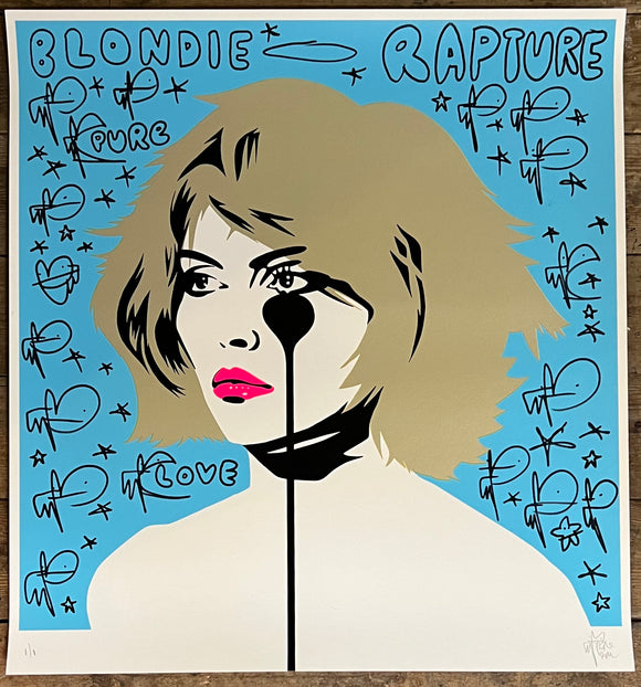 Blondie - Handfinished - Gold hair in a blue sea