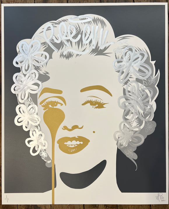 Handfinished Marilyn Classic - Flower power