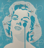 Handfinished ACBF print 2023 - Glitch Marilyn - Give me Tinnitus