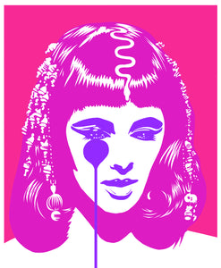 Liz Taylor as Cleopatra - 100 actresses project