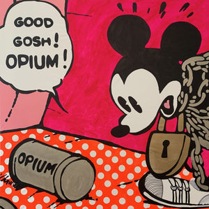 MASSIVE Opiummm Canvas = Flouro pink
