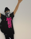 Just Riot on canvas (pink)