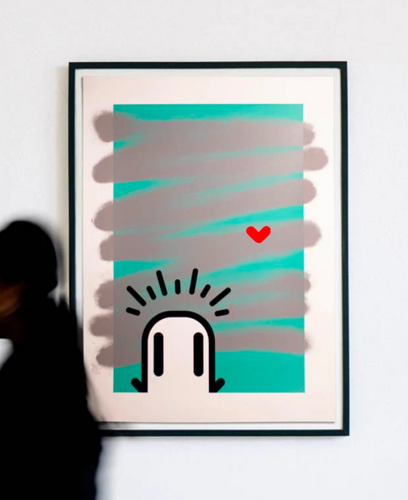 Blok - Hand Finished Termoil - Hand-finished Screen-print – 1/1 Original