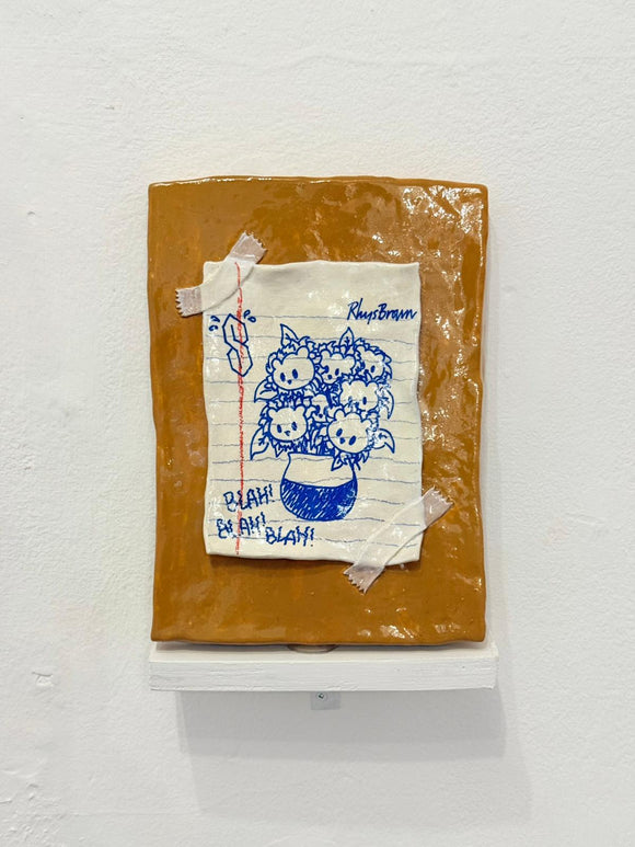 Rhys Brown - BLAH BLAH BLAH - Original Ceramic – 1/1 Original