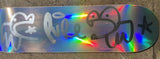 HOLOGRAPHIC UNIVERSE SKATEBOARD - Get my gnashers out of the glass