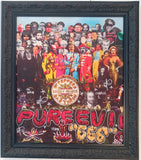 Ornate framed Sergeant Pepper’s Lonely Hearts B*stards - handfinished canvas - A who’s who