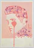 Elvis newspaper collage - suspicion framed