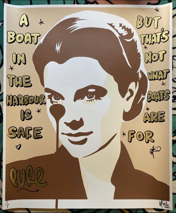Grace Kelly - Prince Rainier III’s Nightmare Handfinished - A boat in the harbour is safe but that’s not what boats are for GOLD