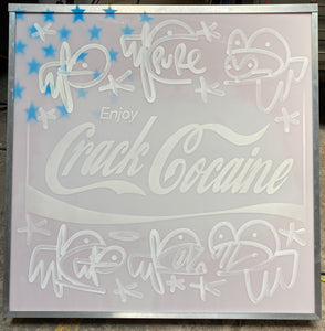 Enjoy Crack Cocaine - Metal Light Box