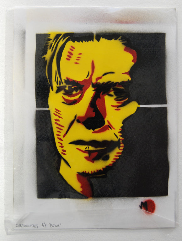 Cartooneros - Bowie Stencil Yellow