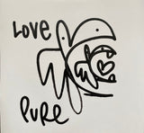 Bunny Tag test on paper - Pure Love