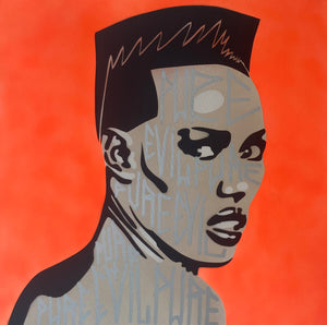 Grace Jones - Dolph Lundgren’s pixacao Nightmare