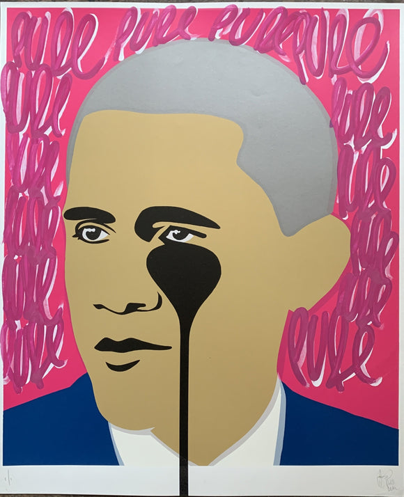 Crying Obama - Pink Tags
