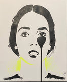 Isabelle Adjani - Acrylic painting on paper