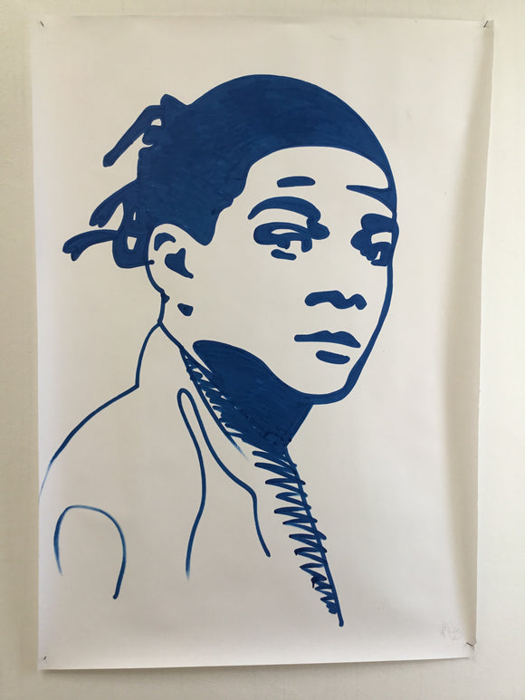 Basquiat - Swedish Show KRINK drawing on paper